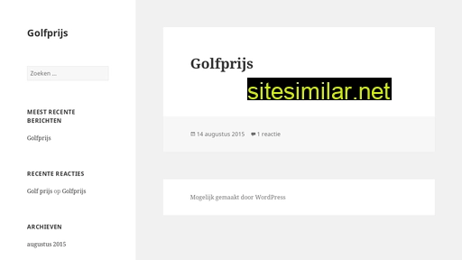 golfprijs.nl alternative sites