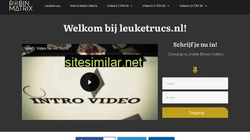 goochelaar.nl alternative sites
