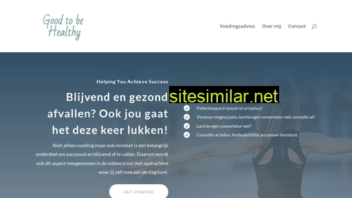 goodtobehealthy.nl alternative sites