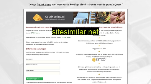 goudkorting.nl alternative sites