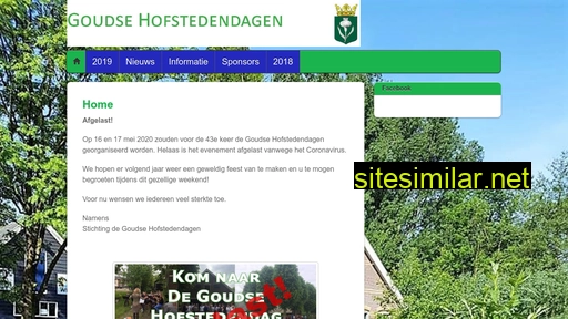 goudsehofstedendagen.nl alternative sites