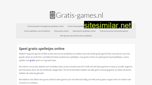 gratis-games.nl alternative sites
