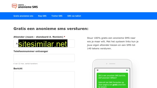 gratisanoniemesms.nl alternative sites