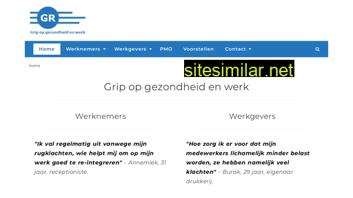 gripopgezondheidenwerk.nl alternative sites