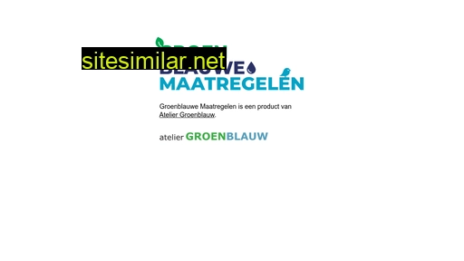 groenblauwemaatregelen.nl alternative sites