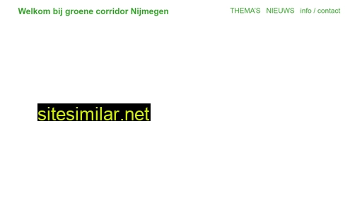 groenecorridornijmegen.nl alternative sites
