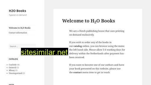 h2o-boeken.nl alternative sites