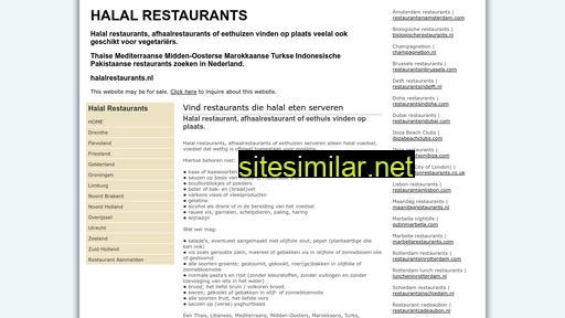 halalrestaurants.nl alternative sites