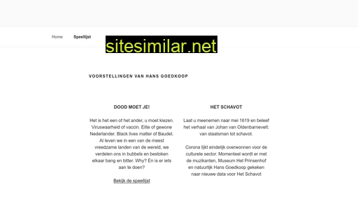 hansgoedkoop.nl alternative sites