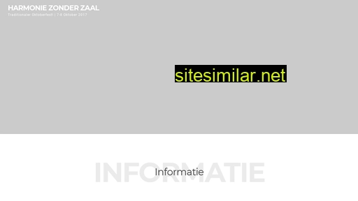harmoniezonderzaal.nl alternative sites