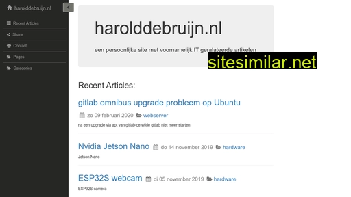 harolddebruijn.nl alternative sites