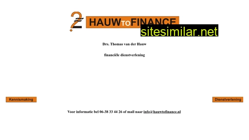 hauwtofinance.nl alternative sites