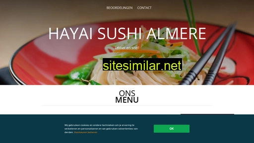 hayaisushi-almere.nl alternative sites
