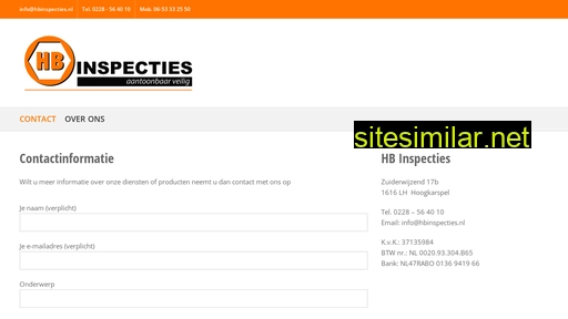 hbinspecties.nl alternative sites