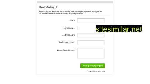 health-factory.nl alternative sites