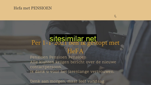 hefa.nl alternative sites