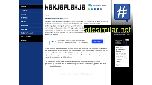 hekjeplekje.nl alternative sites