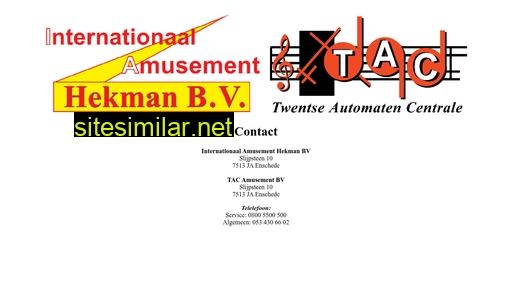 hekmanamusement.nl alternative sites