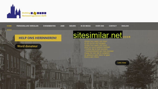 herinneringsstenendelft.nl alternative sites