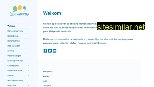 hersenaneurysma.nl alternative sites