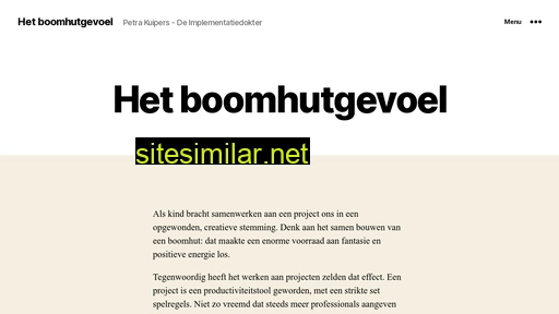hetboomhutgevoel.nl alternative sites