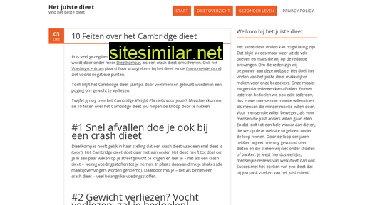 hetjuistedieet.nl alternative sites