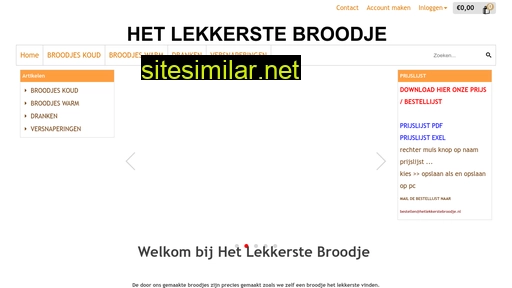 hetlekkerstebroodje.nl alternative sites