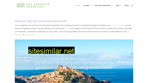 hetvakantieoverzicht.nl alternative sites