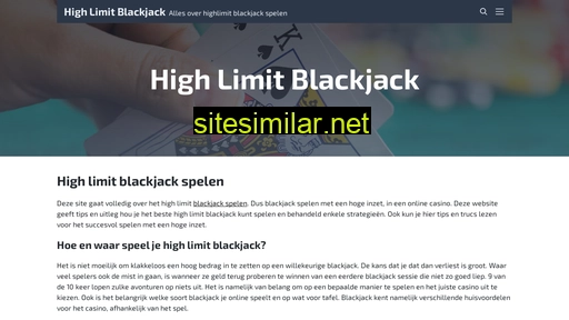 highlimitblackjack.nl alternative sites