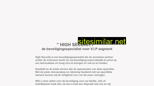 highsecurity.nl alternative sites
