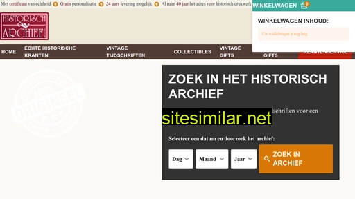 historisch-archief.nl alternative sites