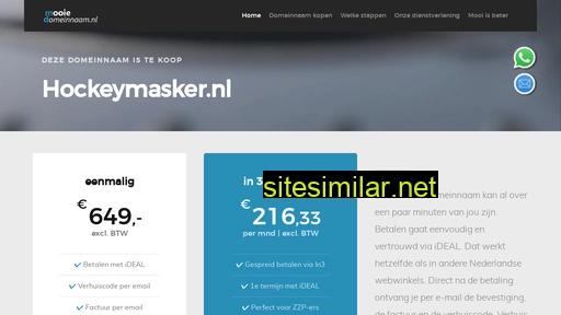 hockeymasker.nl alternative sites