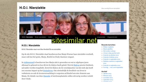 hoinierziekte.nl alternative sites