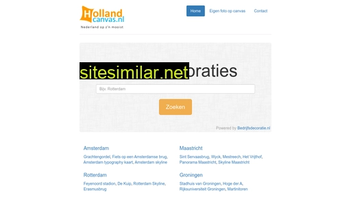 hollandcanvas.nl alternative sites