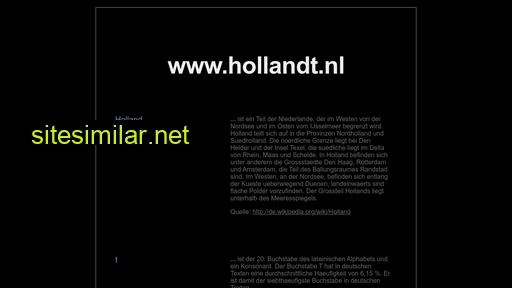 Hollandt similar sites