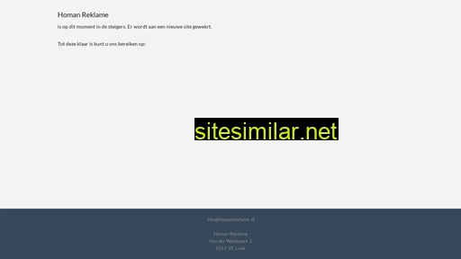 homanreklame.nl alternative sites