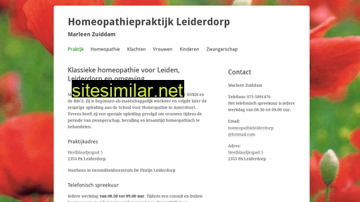 Homeopathieleiderdorp similar sites