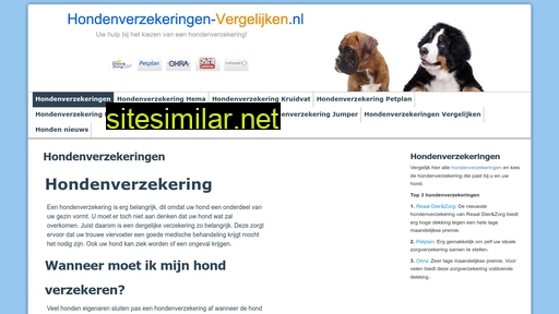 hondenverzekeringen-vergelijken.nl alternative sites