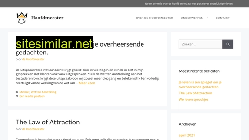 hoofdmeester.nl alternative sites