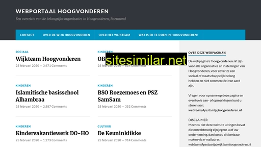 hoogvonderen.nl alternative sites