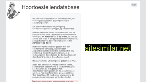 hoortoestellendatabase.nl alternative sites