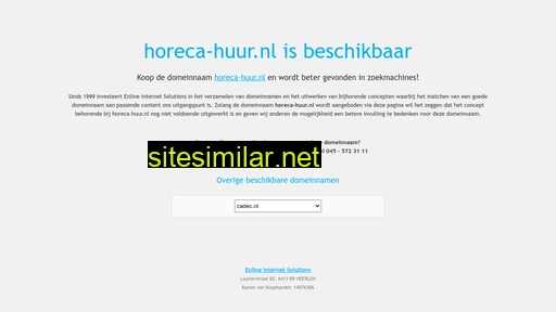 horeca-huur.nl alternative sites