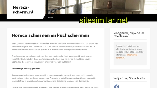 horeca-scherm.nl alternative sites