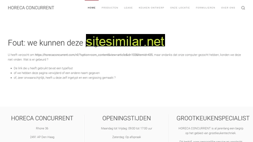 horecaconcurrentshop.nl alternative sites