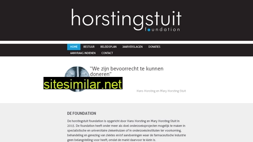horstingstuit-foundation.nl alternative sites
