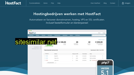 hostfact.nl alternative sites