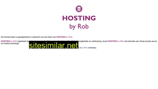 hostingbyrob.nl alternative sites
