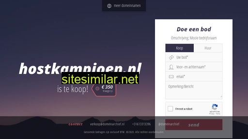hostkampioen.nl alternative sites