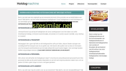 hotdogmachinehuren.nl alternative sites