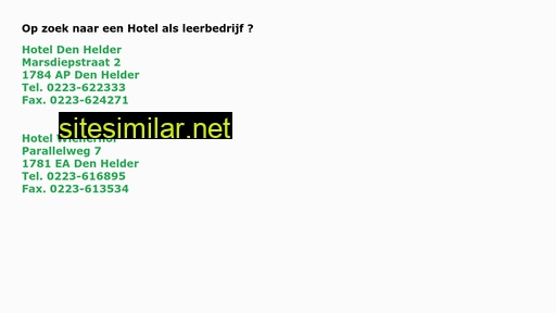 hotelalsleerbedrijf.nl alternative sites